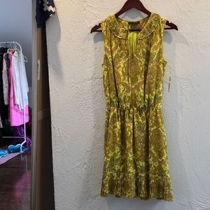 Banana Republic yellow paisley dress